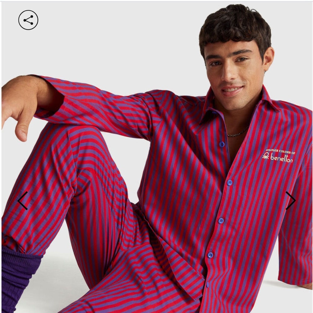 United Colors Of Benetton Stranger Things Striped Pajamas